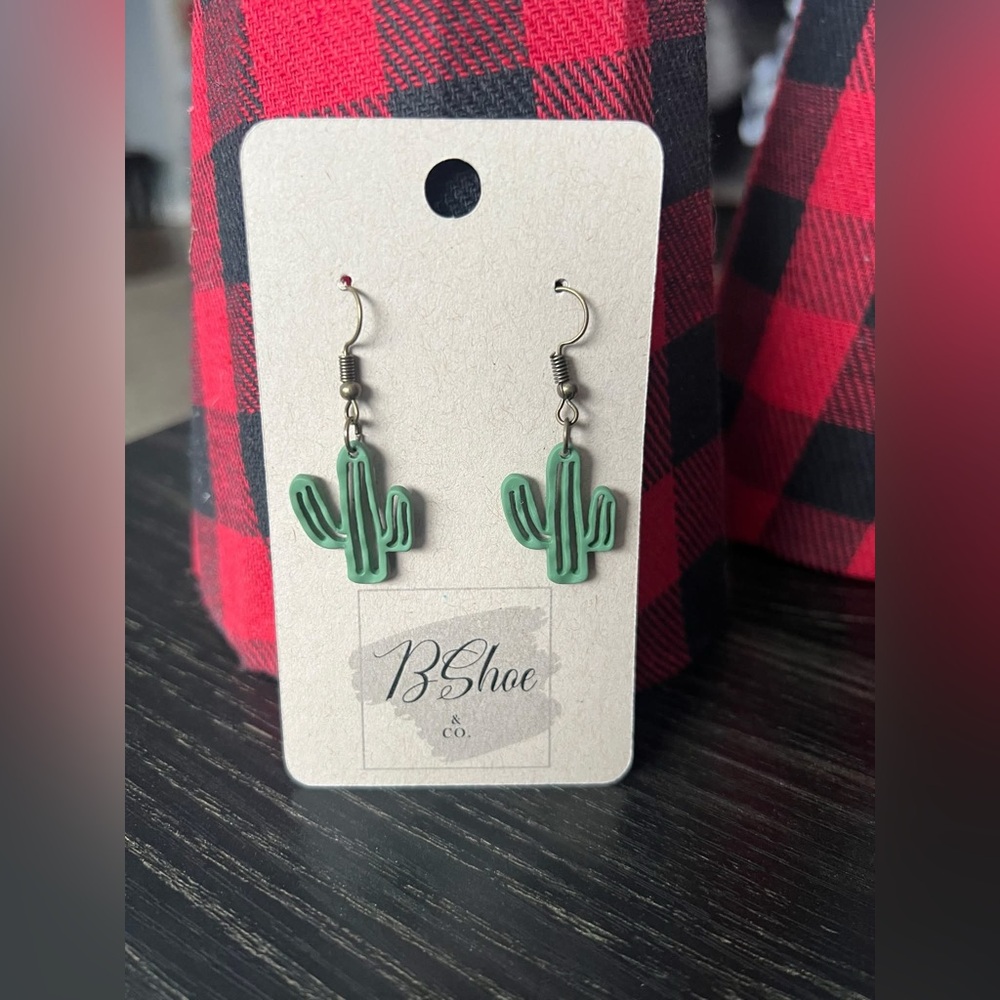 Cactus Clay Dangles